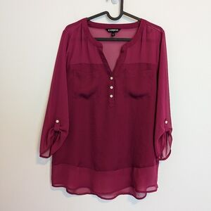Express magenta pink blouse size medium